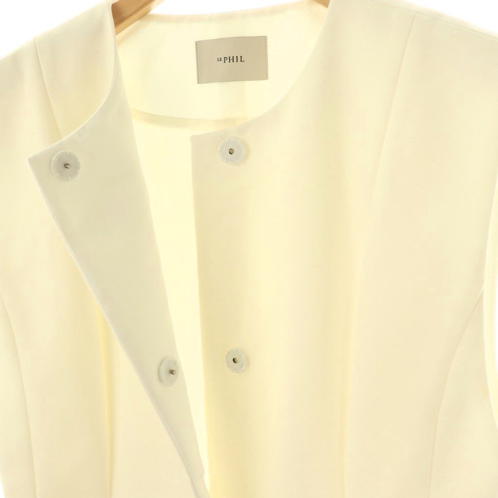 ル フィル LE PHIL 23AW ダブルクロスストレッチペプラムジレ ベスト F