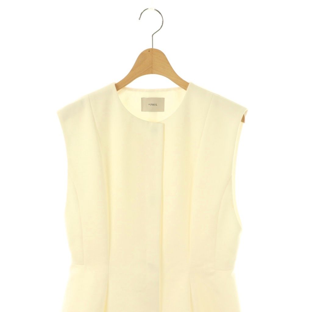 ル フィル LE PHIL 23AW ダブルクロスストレッチペプラムジレ ベスト F