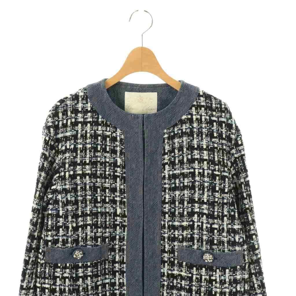 新品 GRACE CLASS CARMIGNANO ツイードPコート 34 ツイードチェスター