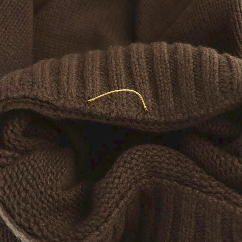 アパルトモン　ドゥーズィエムクラス カシミア混　長袖ニット 厚手　ブラウン アパルトモン ドゥーズィエムクラス L'Appartement DEUXIEME CLASSE