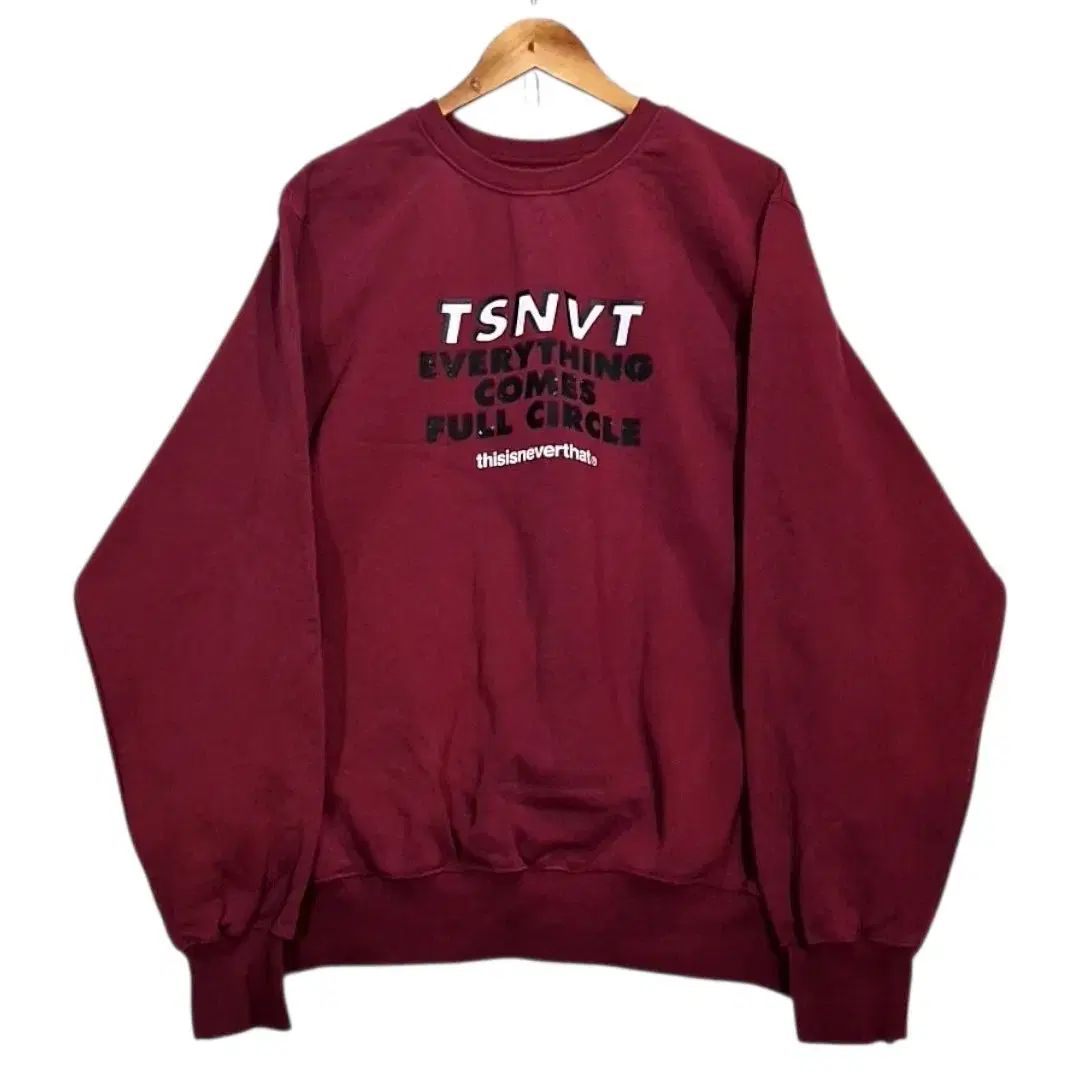 L thisisneverthat プリント クルーネック スウェット (ONE万ショップ