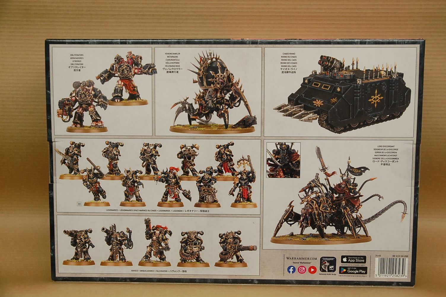 ウォーハンマー 40 000 バトルフォース ケイオス スペースマリーン 地獄の戦士団 71 43