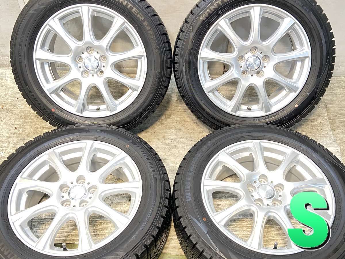 205 55 R 16 ダンロップ ウィンターマックス WM 02 DUFACT x 6 5 48 100 5穴 タイヤ スタッドレスタイヤ ホイールセット 4本セット w