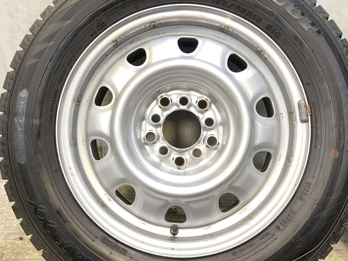  195 65 R 15 ダンロップ ウィンターマックス WM 02 TOPY V 11 x 6 0 100 114 3 5穴 タイヤ スタッドレスタイヤ ホイールセット 4本セット w タイヤ ホイールセット タイヤ ホイール