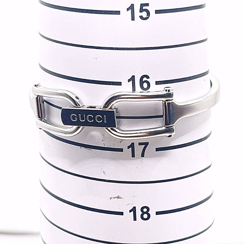 稼働 GUCCI グッチ 1500L レディース腕時計 シルバー アイボリー文字盤