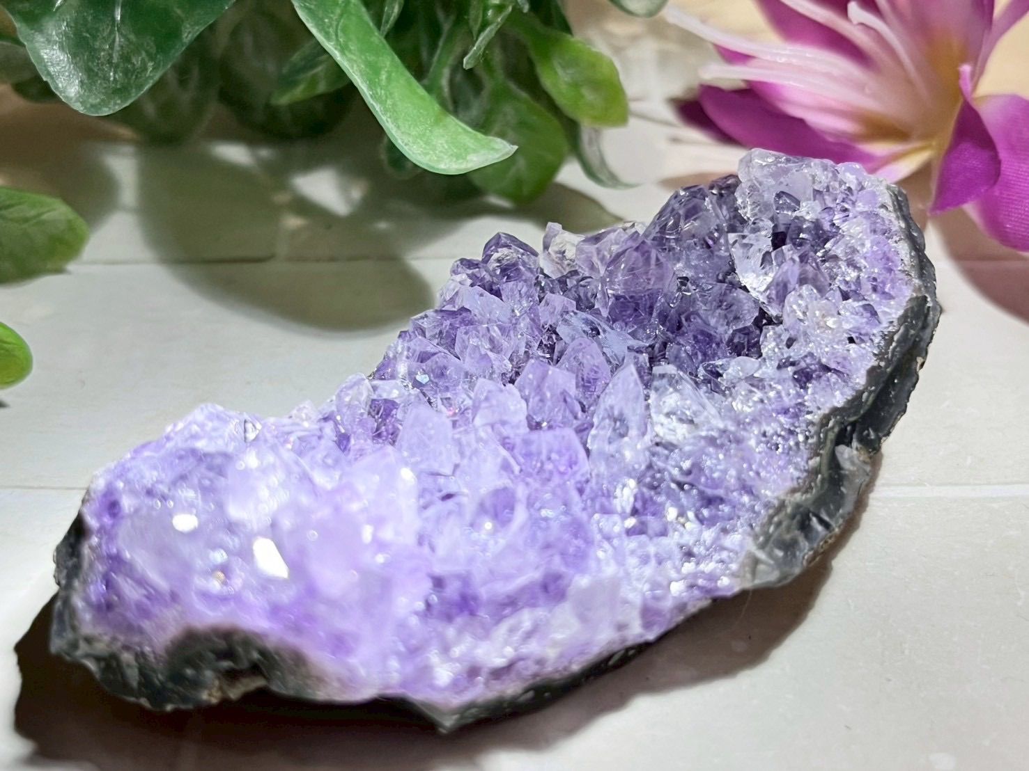 愛の守護石✨ グラデーションアメジスト クラスター ラフストーン 原石
