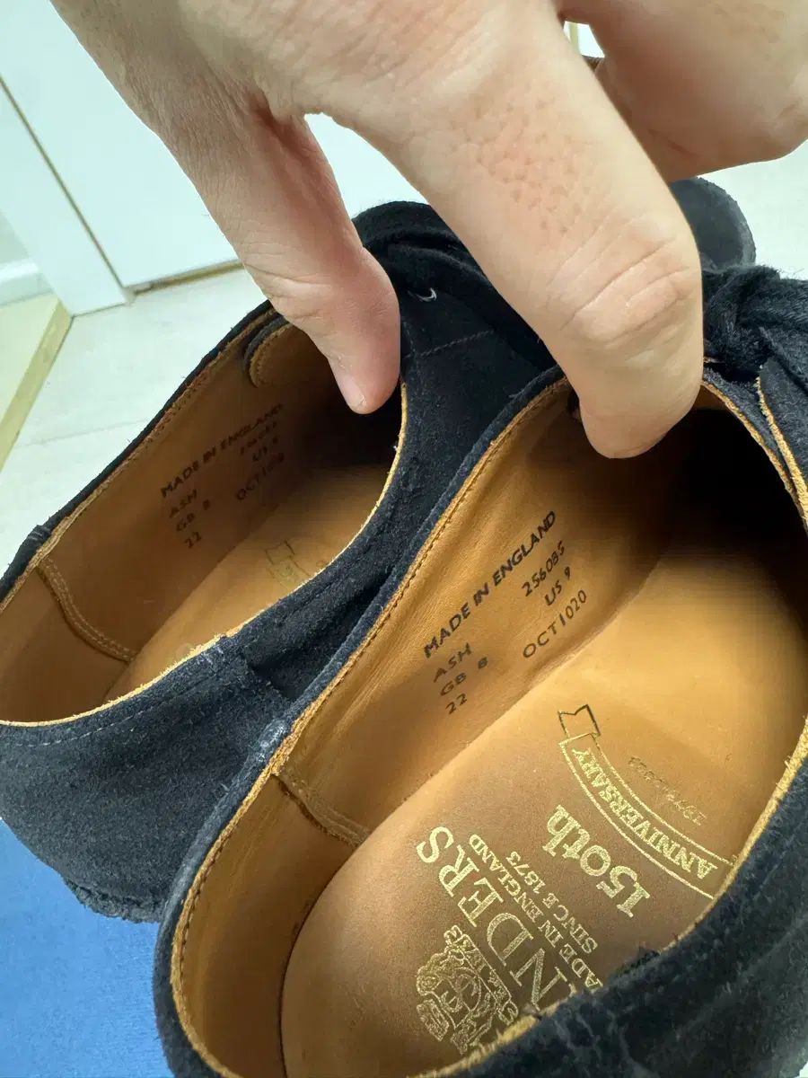 SANDERS サンダース モンキーシューズ 270 ブラック スウェード