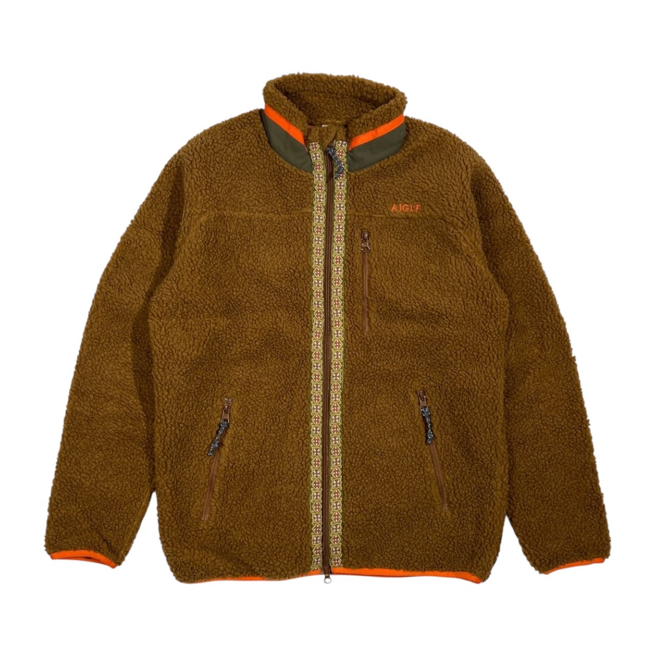 エーグル AIGLE ハンティング ワーク アウトドアジャケット XL キャメル エーグル AIGLE 撥水 インサレーションキルティングジャケット （モス