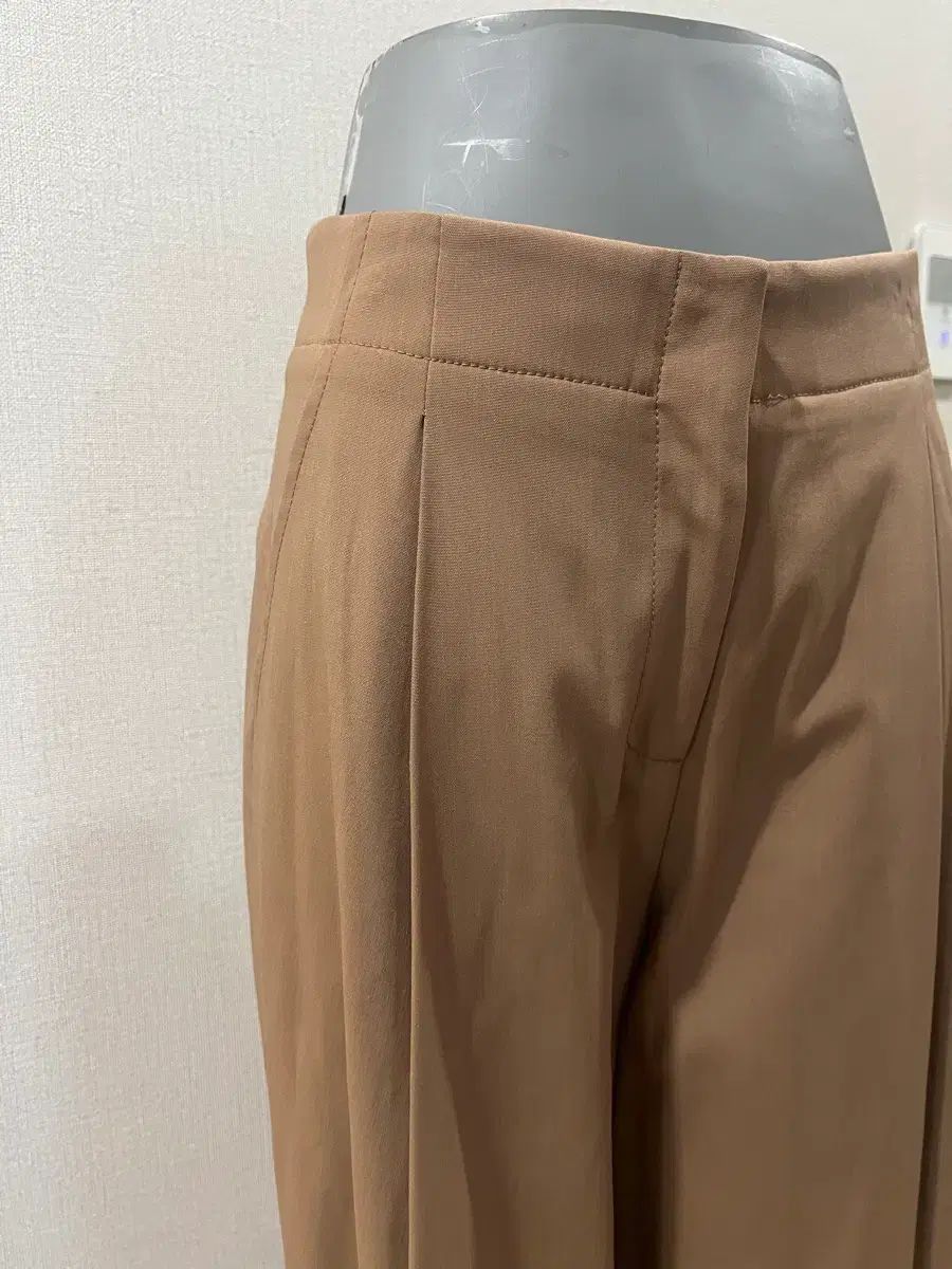 タグ ランバン ベージュ キャメル ワイド パンツ 55