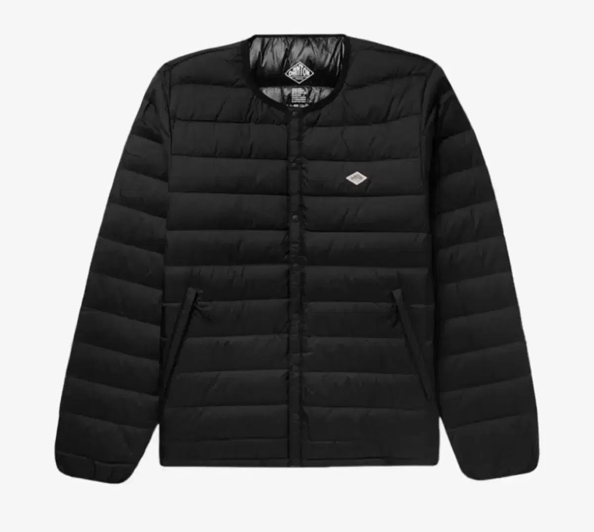 S) ダントン インナー ダウン クルーネック ジャケット ブラック 軽量