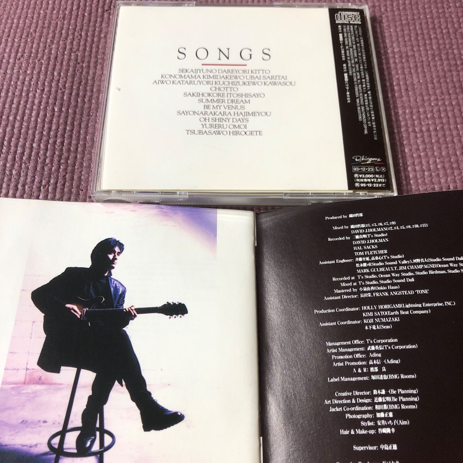 💢ジャンク品💢織田哲郎 カバーアルバム『Songs』 ◁ WANDS、ZARD、T