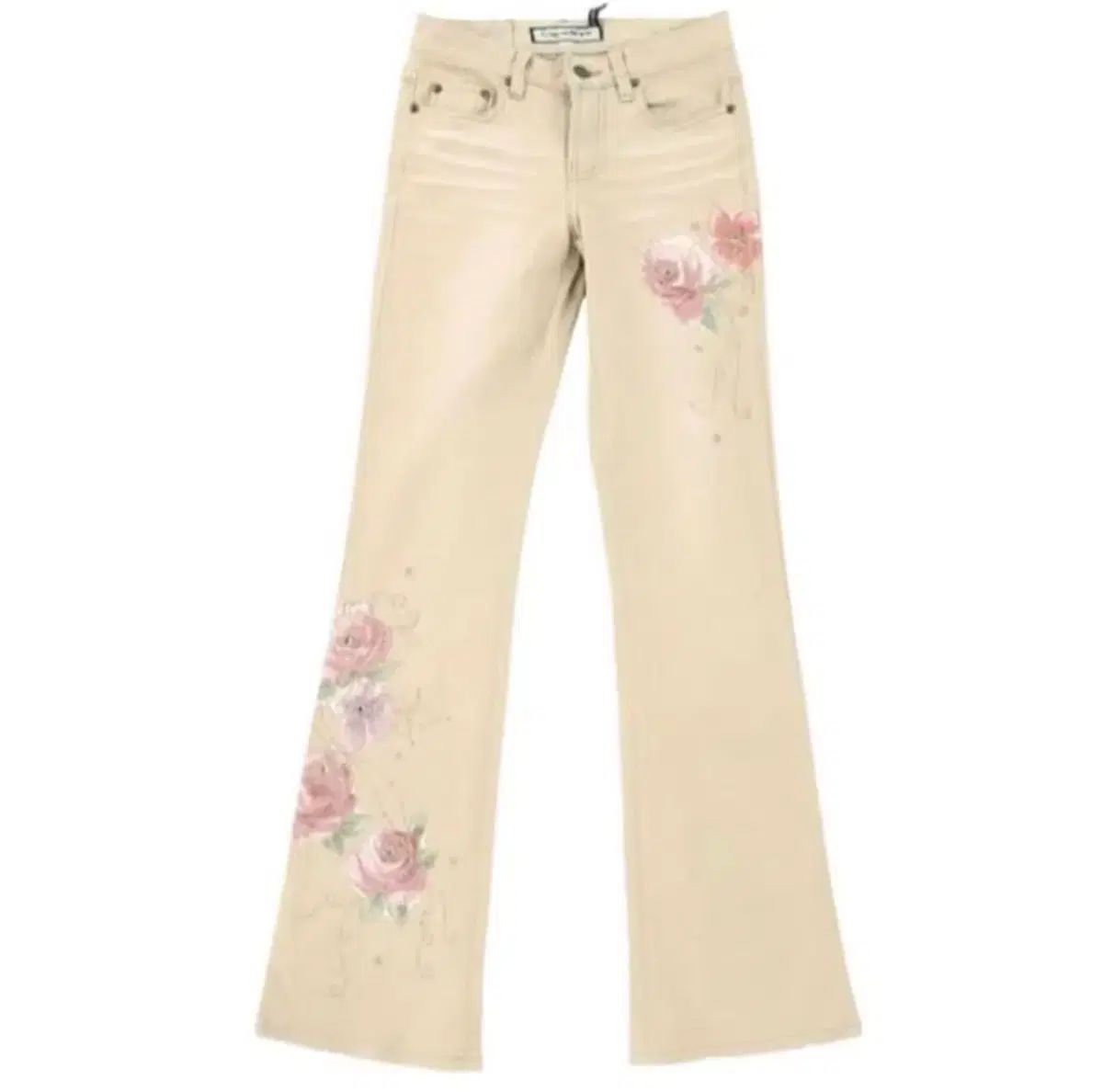 INPYSÉCOND インピセコンド ベージュ フラワー パンツ パウニング133キュービン