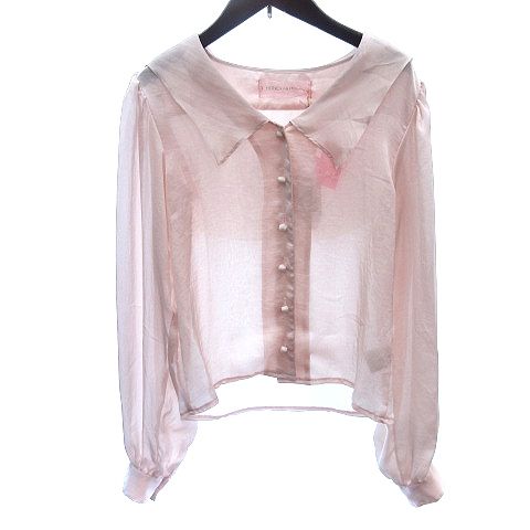 HONEY MI HONEY チュールシャツ ハニーミーハニー HONEY MI HONEY シャツ ブラウス セーラーカラー