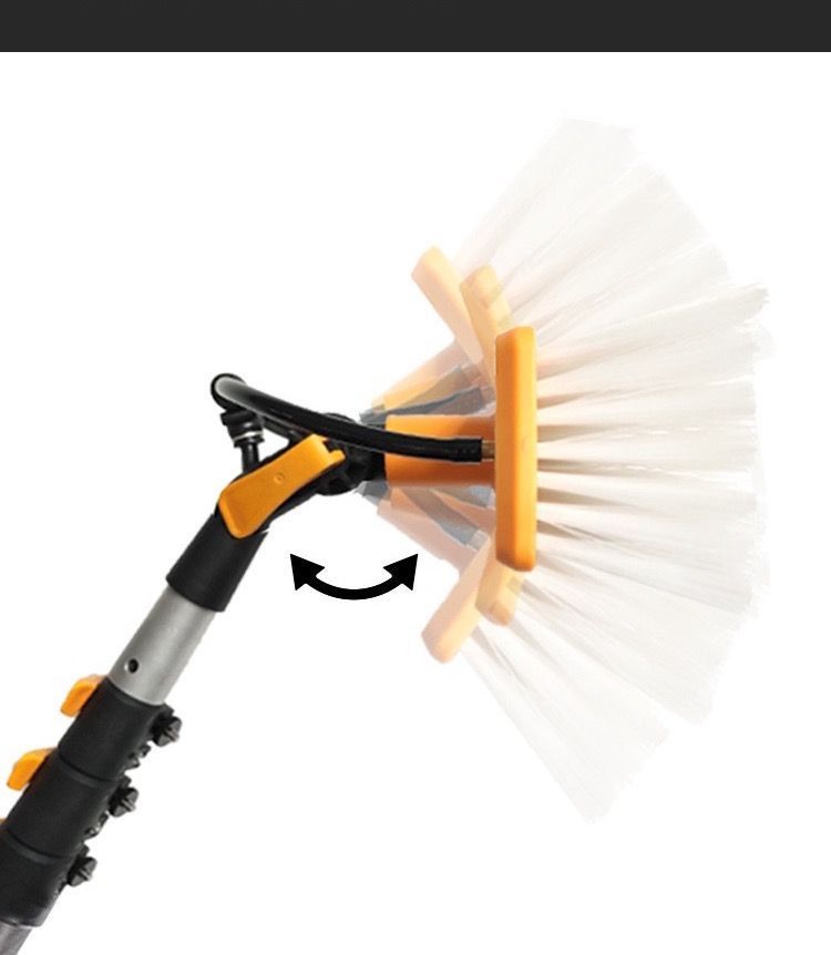  大好評 高所掃除ブラシ 外壁掃除 3.6 m 6 給水伸縮ブラシ 35 Cmブラシヘッド 窓ガラス 壁掃除 高所ワイパー 業務用 超ロングポール 取り外しが簡単 その他 特殊工具