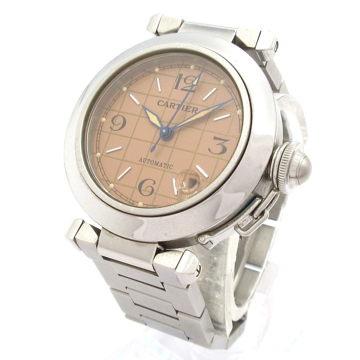 Cartier カルティエ 腕時計 パシャ レディース SS ライトブラウン
