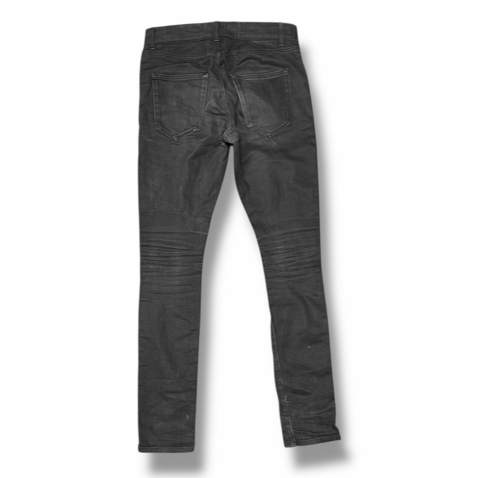 SAINT LAURENT PARIS Leather Biker Denim レザーバイカーデニム