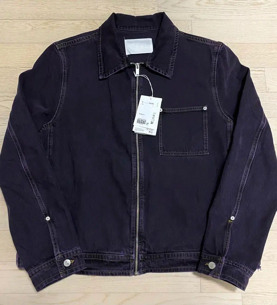 COS オーバーサイズ デニム ジップアップ ストア ジャケット cos 25ss