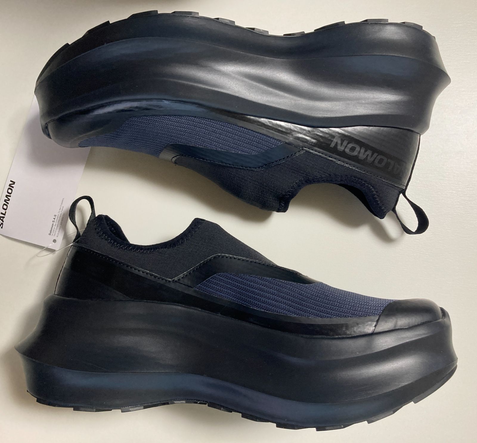 Comme des Garcons Salomon slip on platform CDG 26cm black