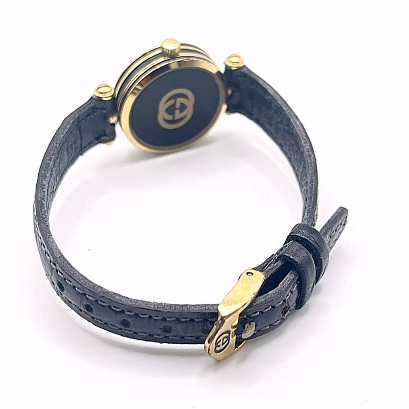 稼働 GUCCI グッチ レディース腕時計 シェリーライン ゴールドカラー