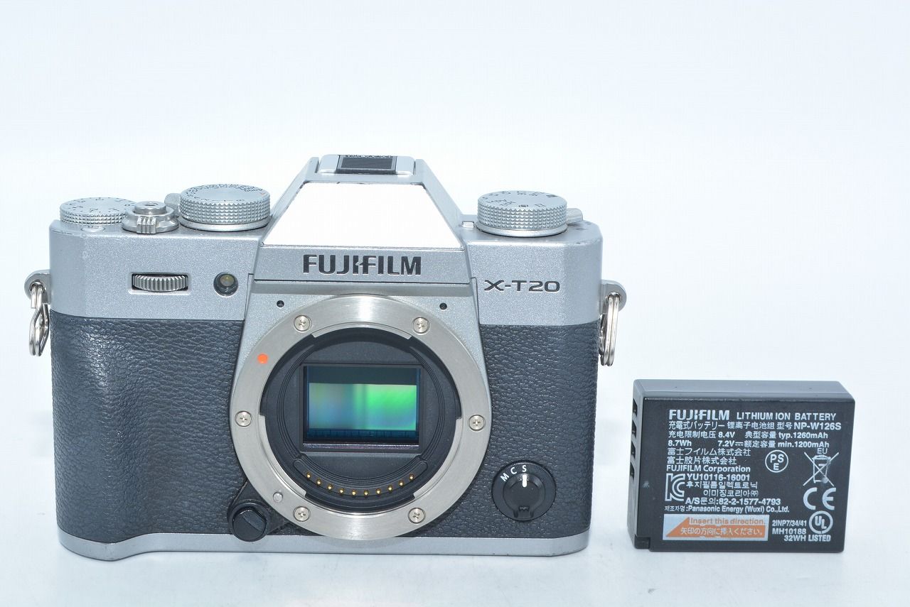  フジフィルム X T 20 ボディ シルバー ミラーレス一眼 デジタルカメラ