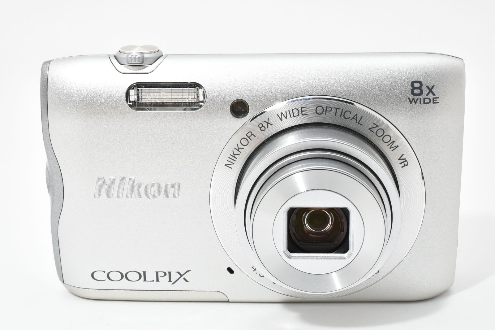 極美品】Nikon COOLPIX A300 シルバー 薄型軽量119g！ 20MP 光学8倍