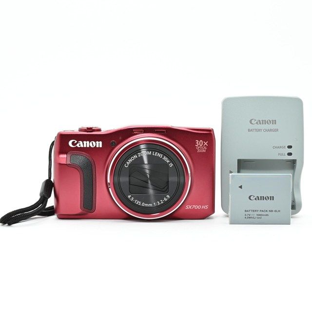 美品＞ Canon デジタルカメラ Power Shot SX700 HS レッド 光学30倍
