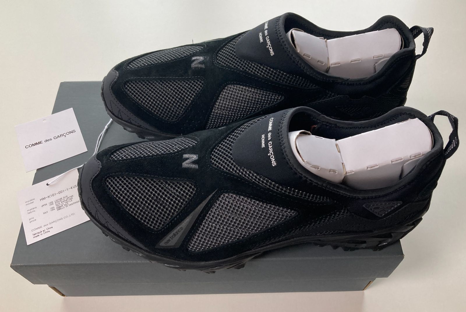 コムデギャルソン new balance ML610S 28cm black スリッポン Comme