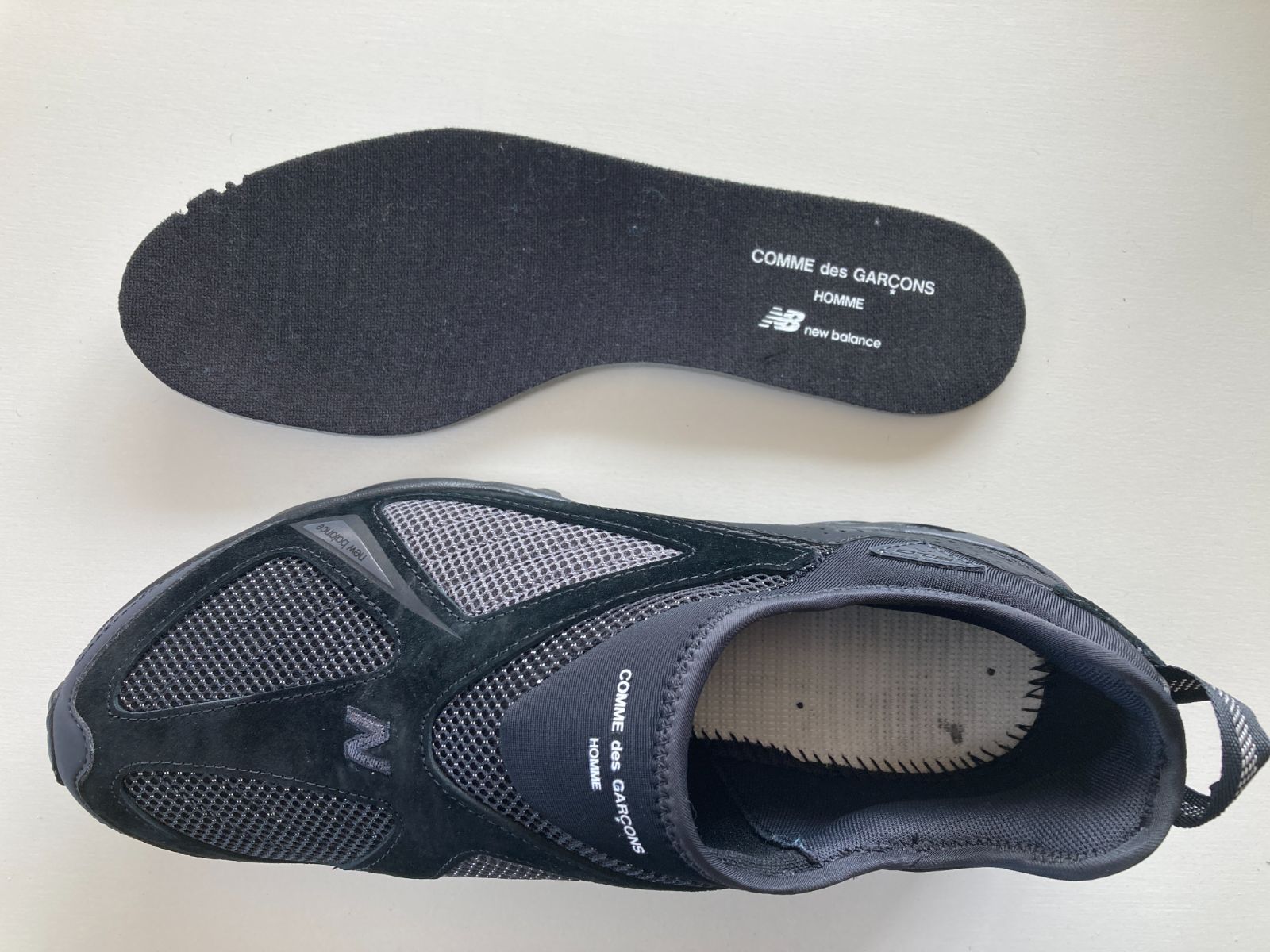コムデギャルソン new balance ML610S 28cm black スリッポン Comme