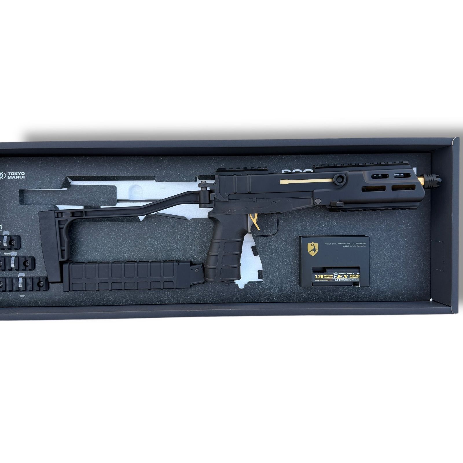 動作品 元箱 説明書 TOKYO MARUI 電動ガン SCORPION mod M| マガジン |東京マルイ スコーピオンモッドM