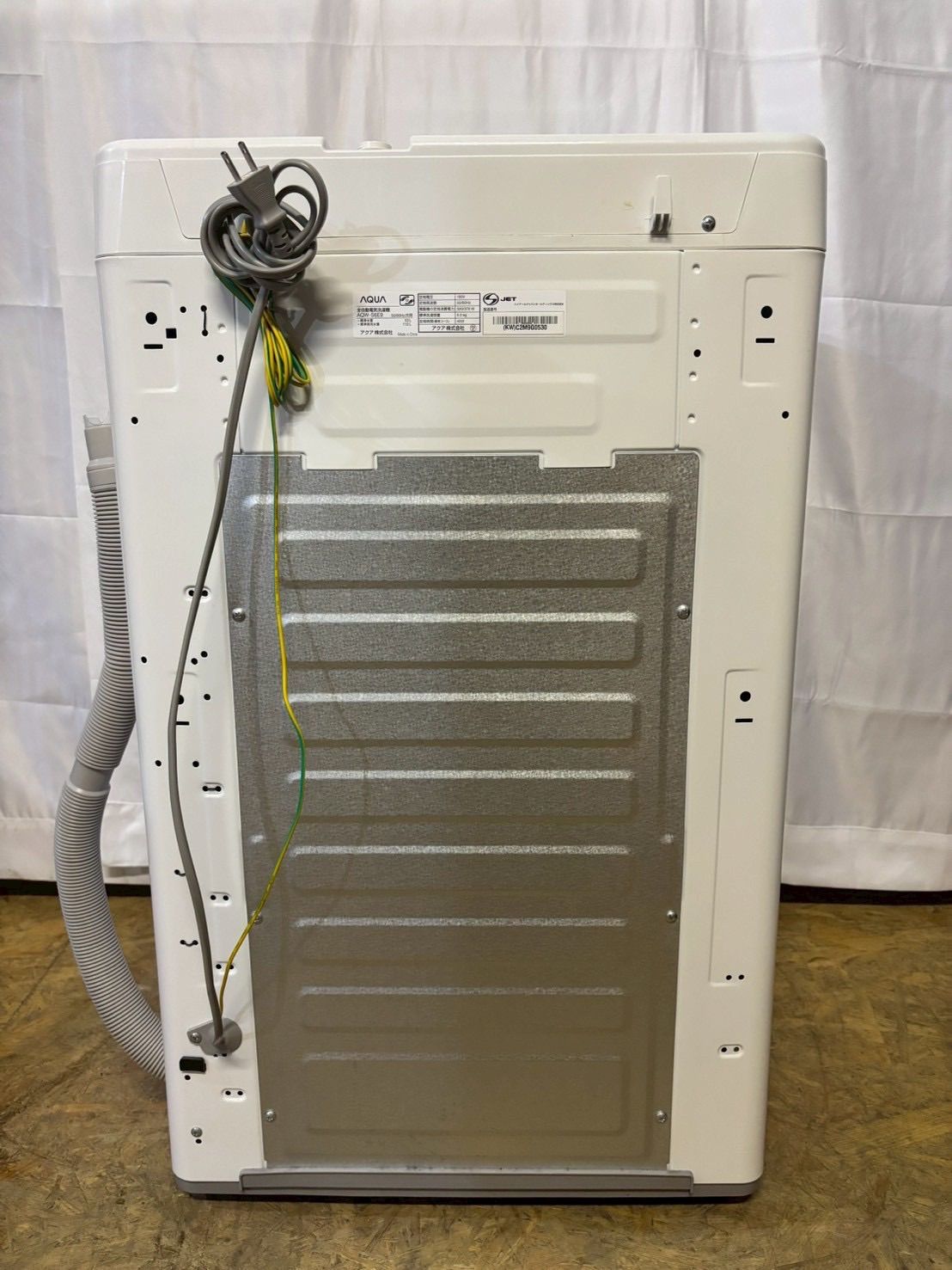  6ヶ月保証 AQUA 全自動洗濯機 AQW S 6 E 9 洗濯6 kg 縦型洗濯機本体 縦型洗濯機
