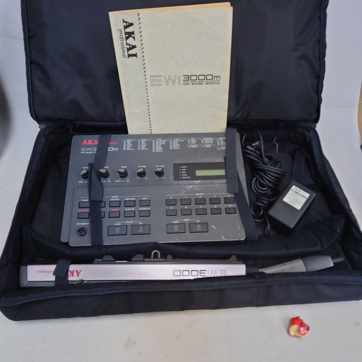 AKAI EWI 3000 m セット 動作品 アダプター付属 ケース入り ウインドシンセサイザー アカイ z 2400