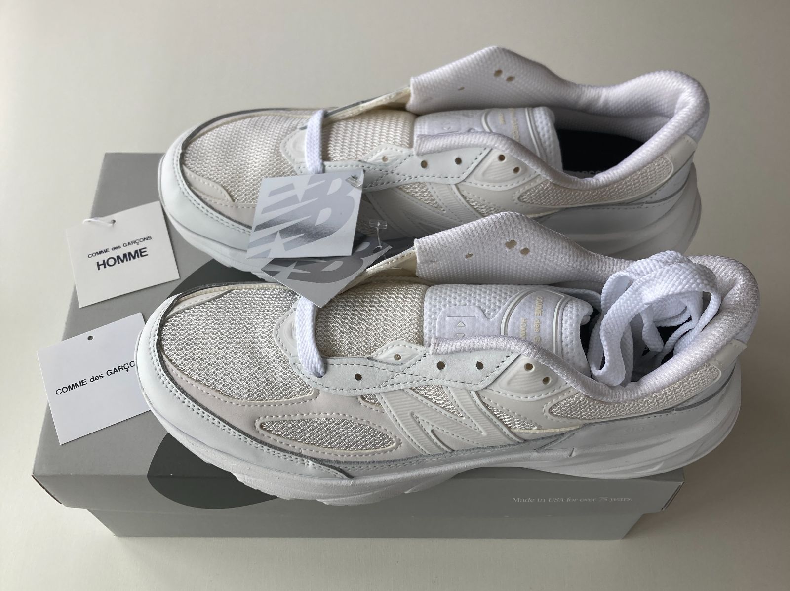 コムデギャルソン New Balance 990v6 U990CD6 27cm white comme des
