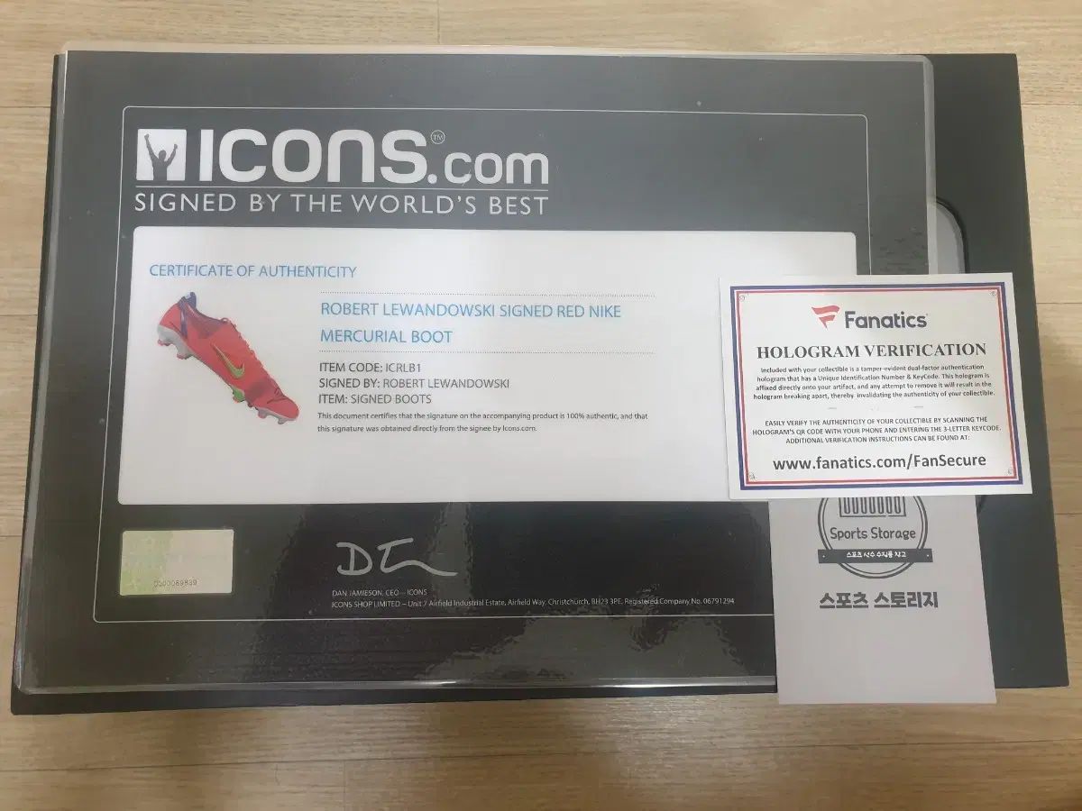 iKONあんスタ レヴァンドフスキ ベッケンバウアー ファナティクス販売 サイン入り サッカーシューズ