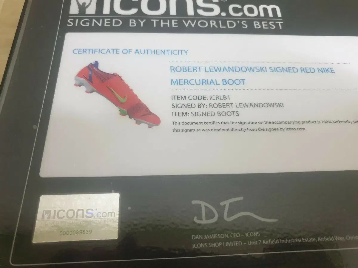 iKONあんスタ レヴァンドフスキ ベッケンバウアー ファナティクス販売 サイン入り サッカーシューズ