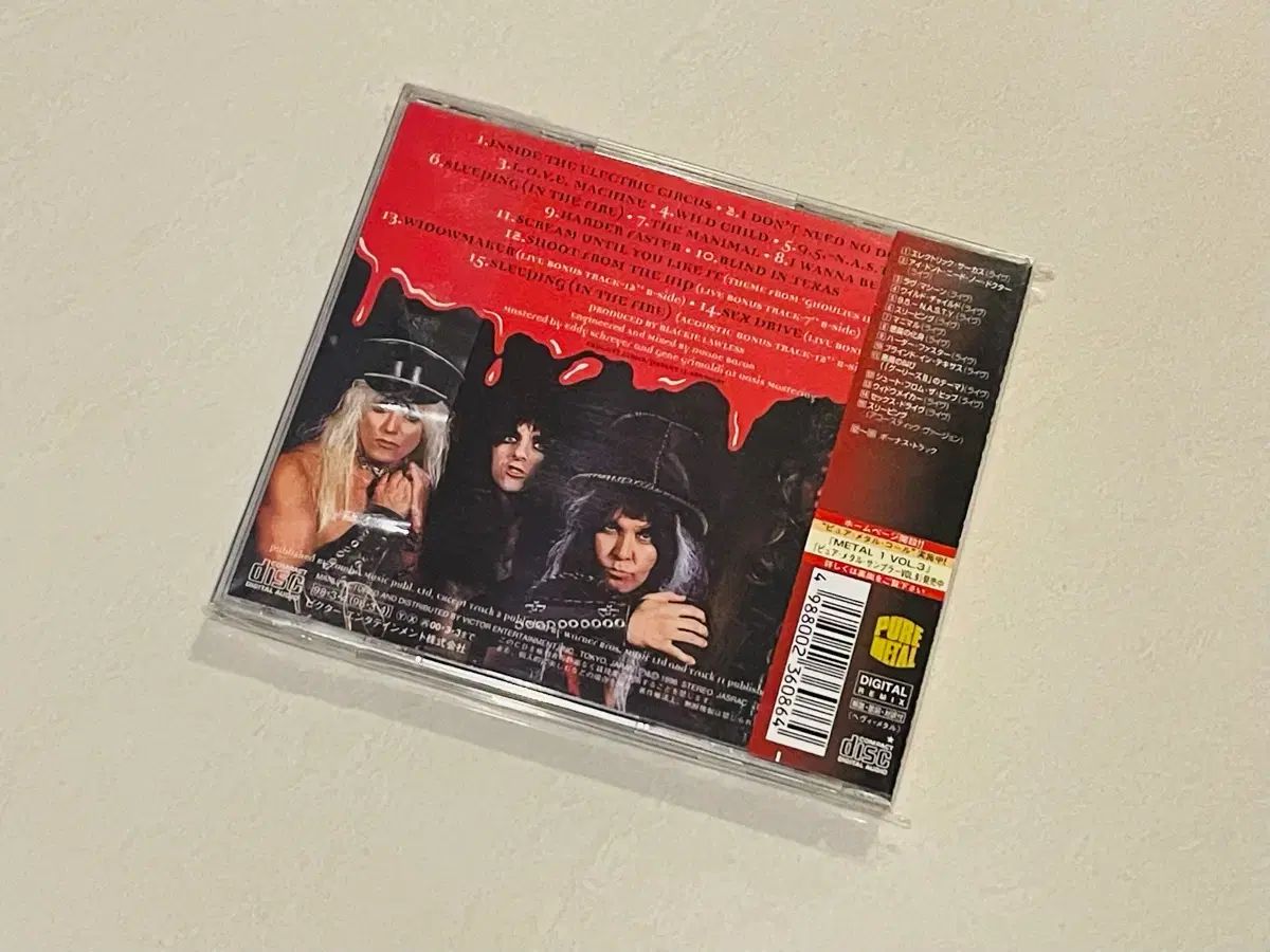 WASP Live In The Raw クラッシュシンバル ボンゴ