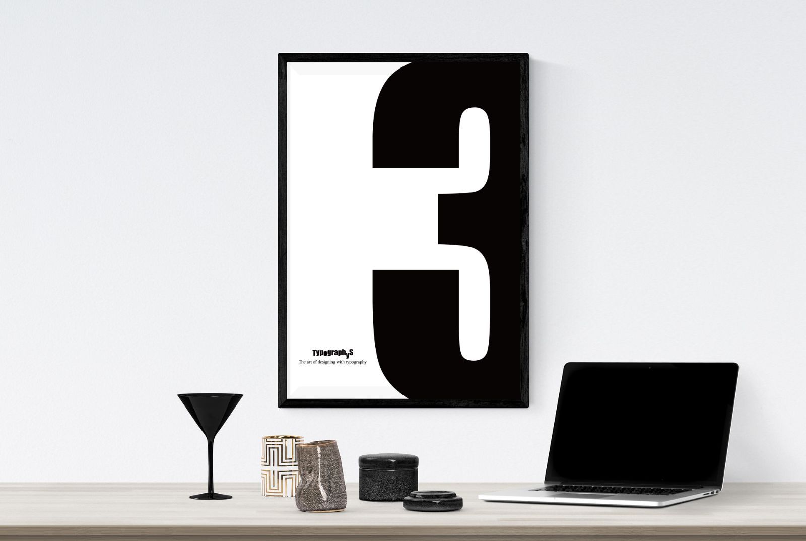 大型A2】TYPOGRAPHYS アートポスター（A2サイズ）#2050 【フレーム付