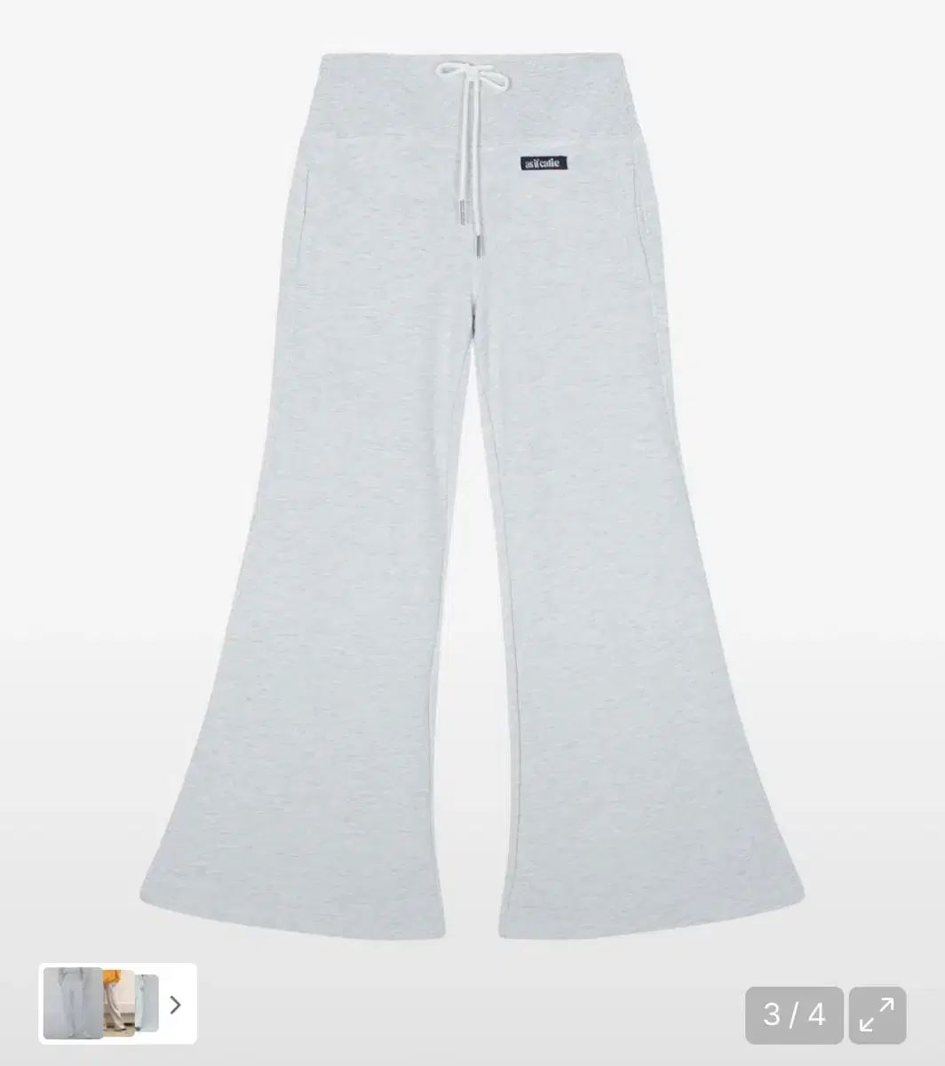 エズイフ ハート パンツ 白メランジ