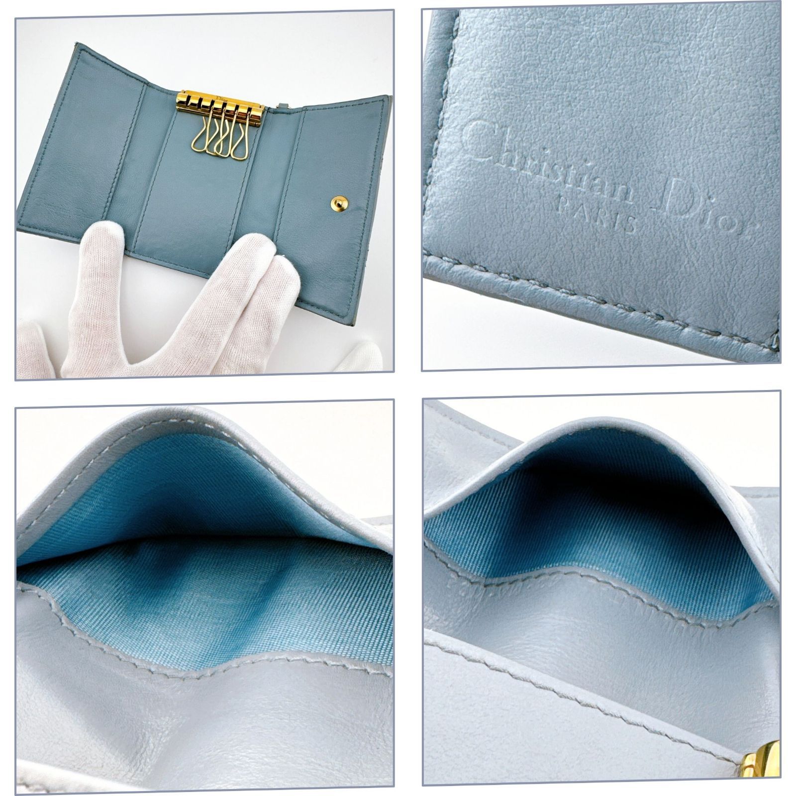 Christian Dior クリスチャン ディオール パテント キーケース 4連