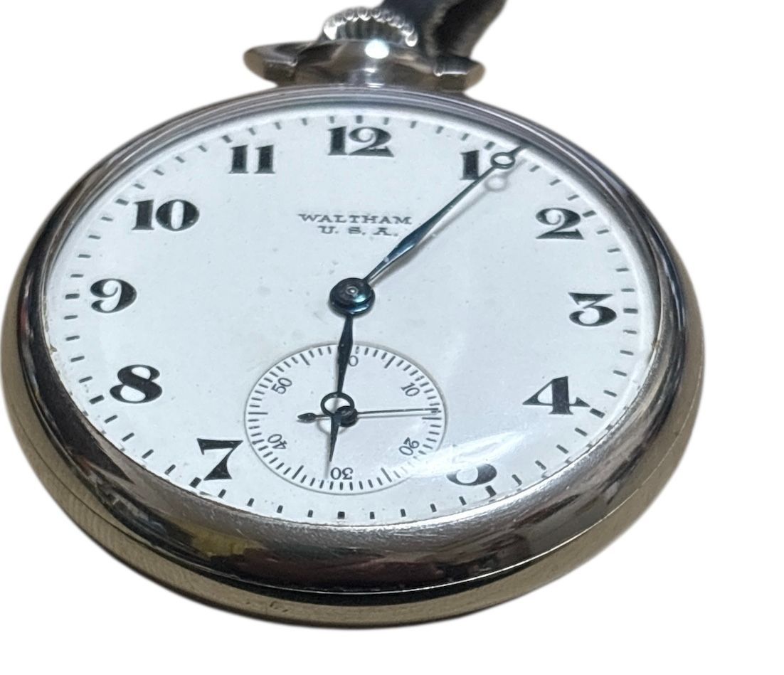 Waltham 懐中時計 稼働美品 WALTHAM ウォルサム 17 Jewels（17石） 手巻き 懐中時計 1920年製