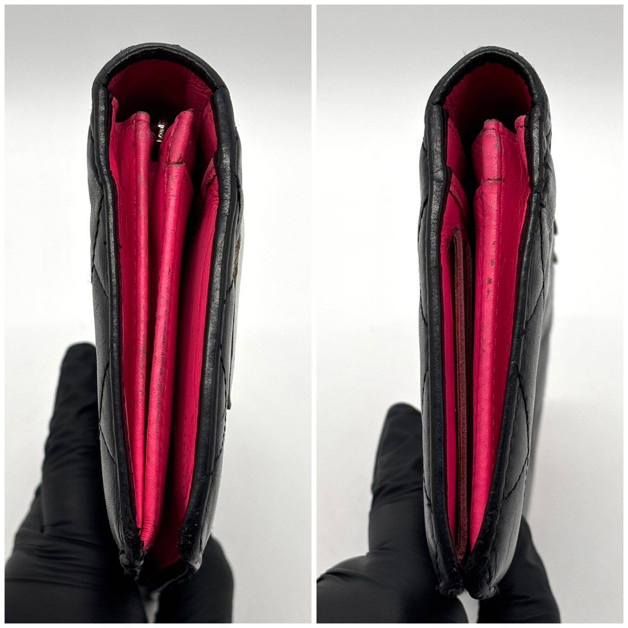 黒白の存在感で魅せる】 CHANEL シャネル 長財布 カンボンライン