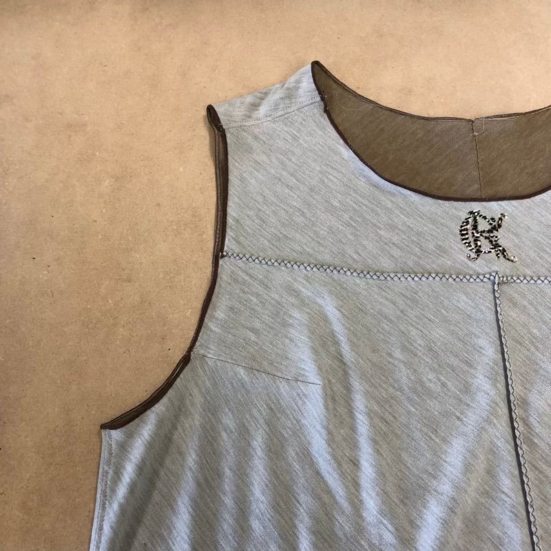 イタリヤ 伊太利屋 ワンピース ロング ノースリーブ アニマル柄 ラメ