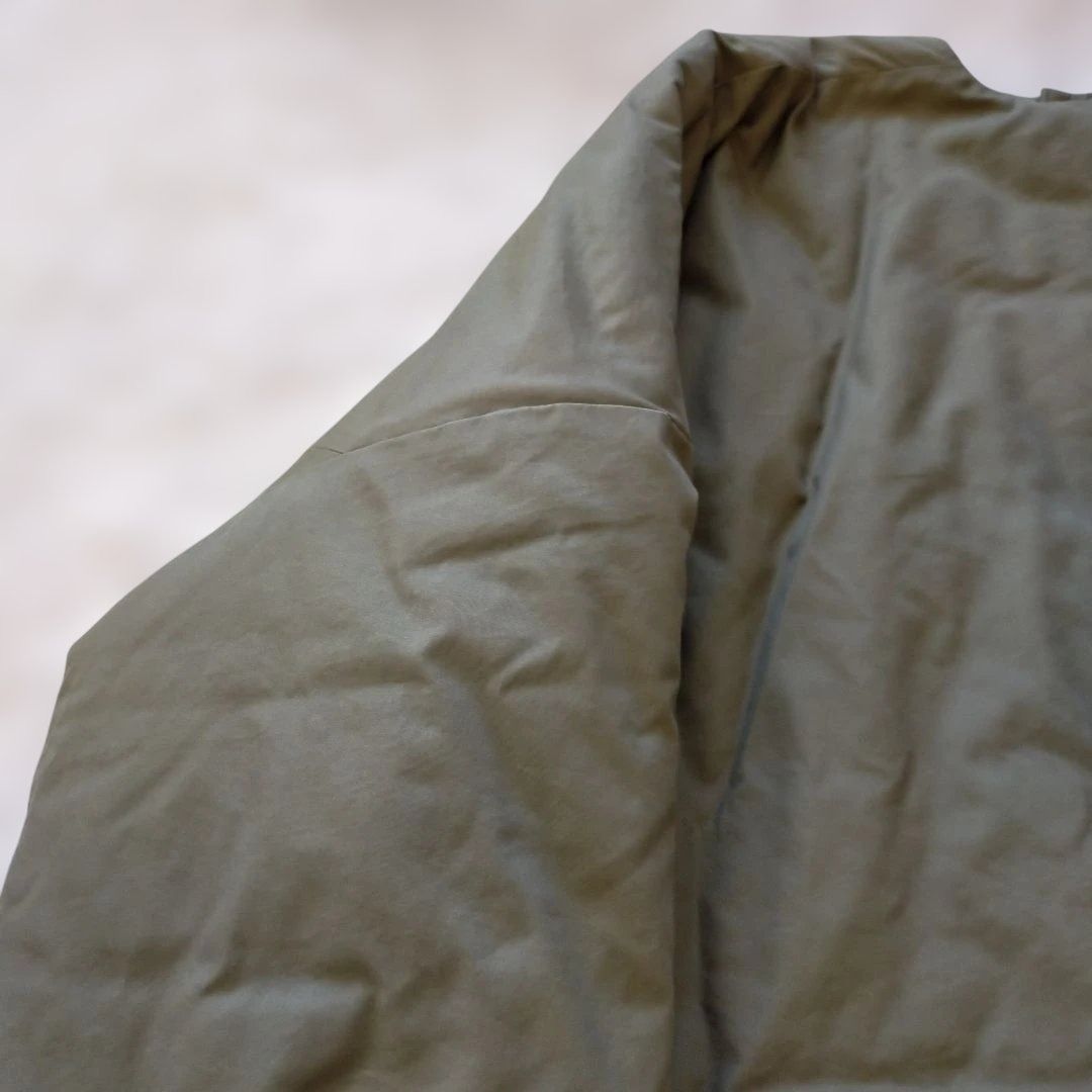 サイズ2】Hyke OXFORD COLLARLESS BIG JACKET オーバーサイズ