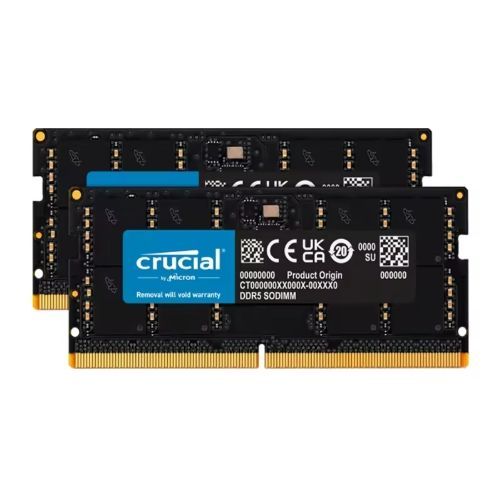 Crucial DDR 5 ノートパソコン用増設メモリ 32 GB 4800 MT|s CL 40 PC 5-38400 1.1 v SODIMM 262 pin RAMモジュール 2 rx 8