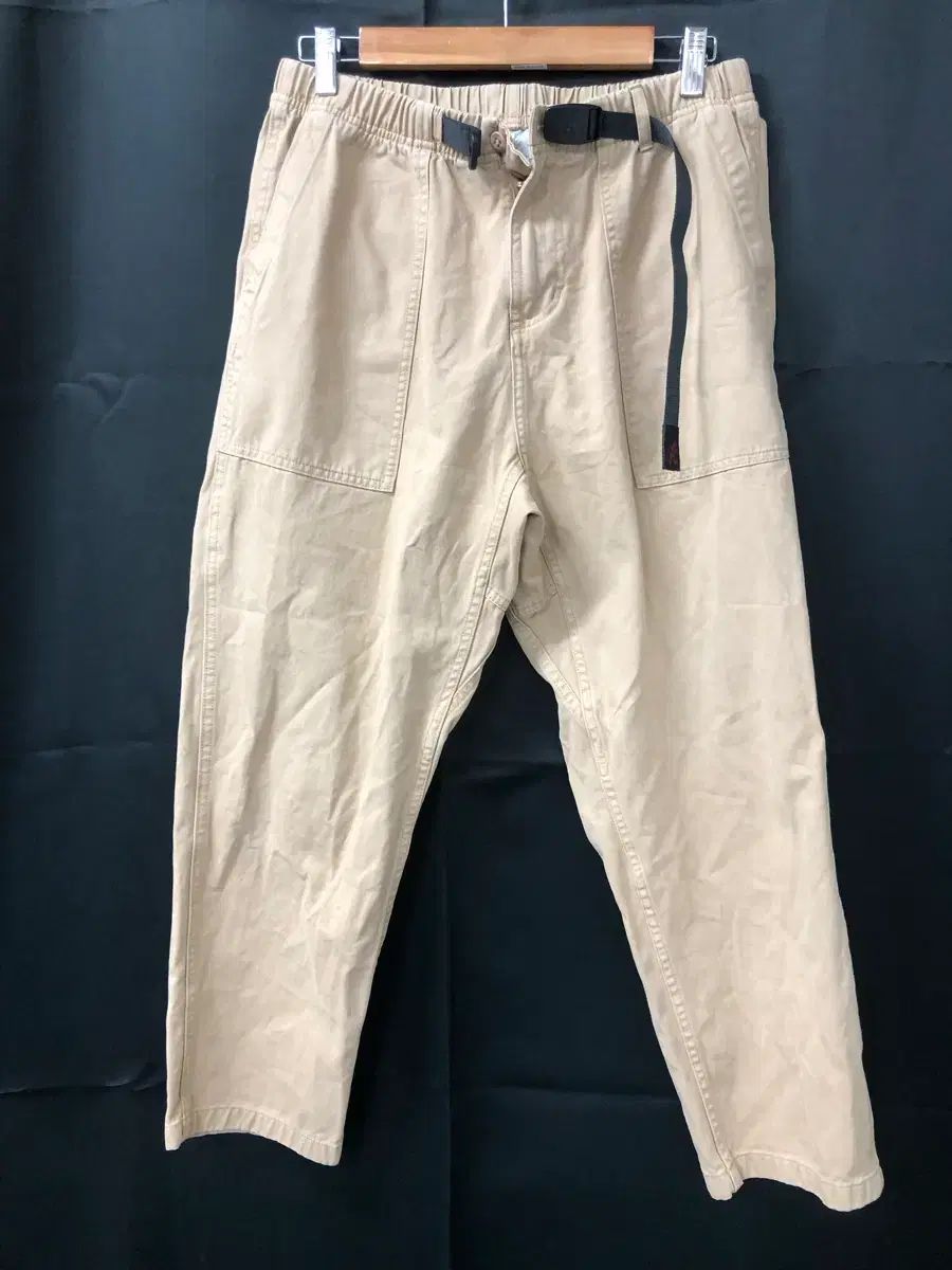 グラミチ ベージュ コットン パンツ