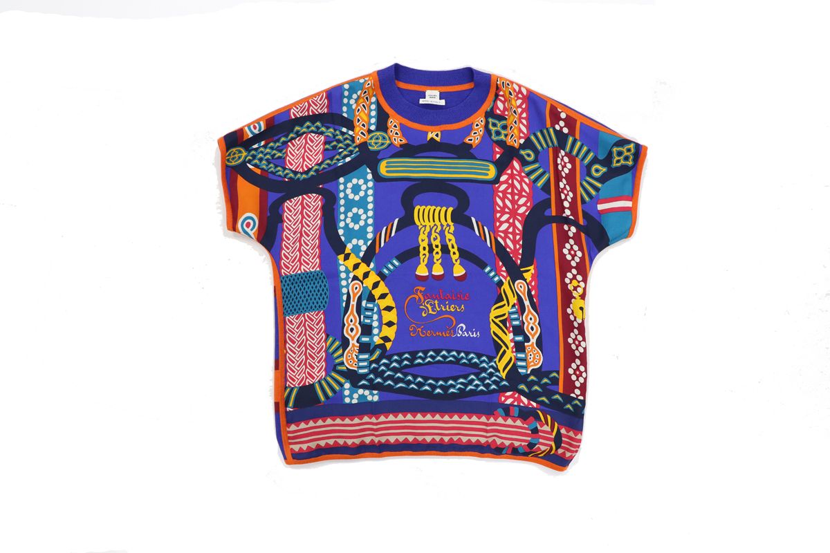 エルメス マルチカラー ニット シルク トップス レディース 36 アパレル ファッション 8549200 11 KHT AKO ABC 17265