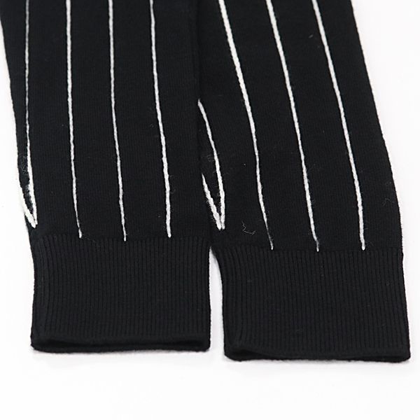 美品 シャネル P74734K10713 23P ストライプニットココマーク トップス