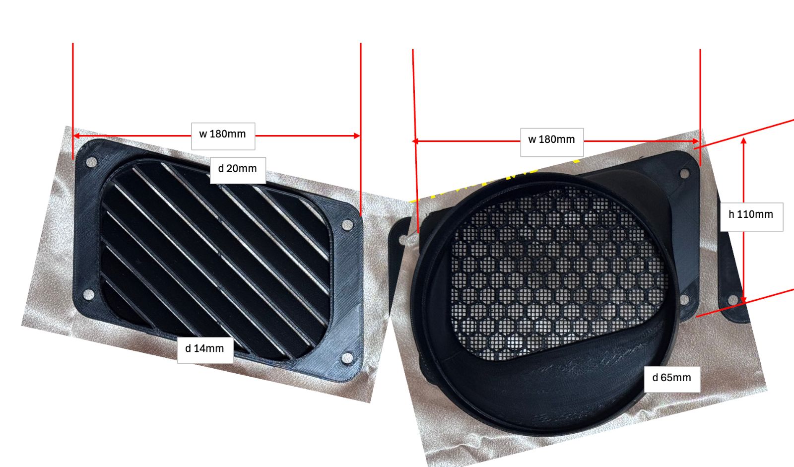 ④ 運転席ドア用 エコフロー ECOFLOW WAVE2 WAVE3 専用 ダクト取付用