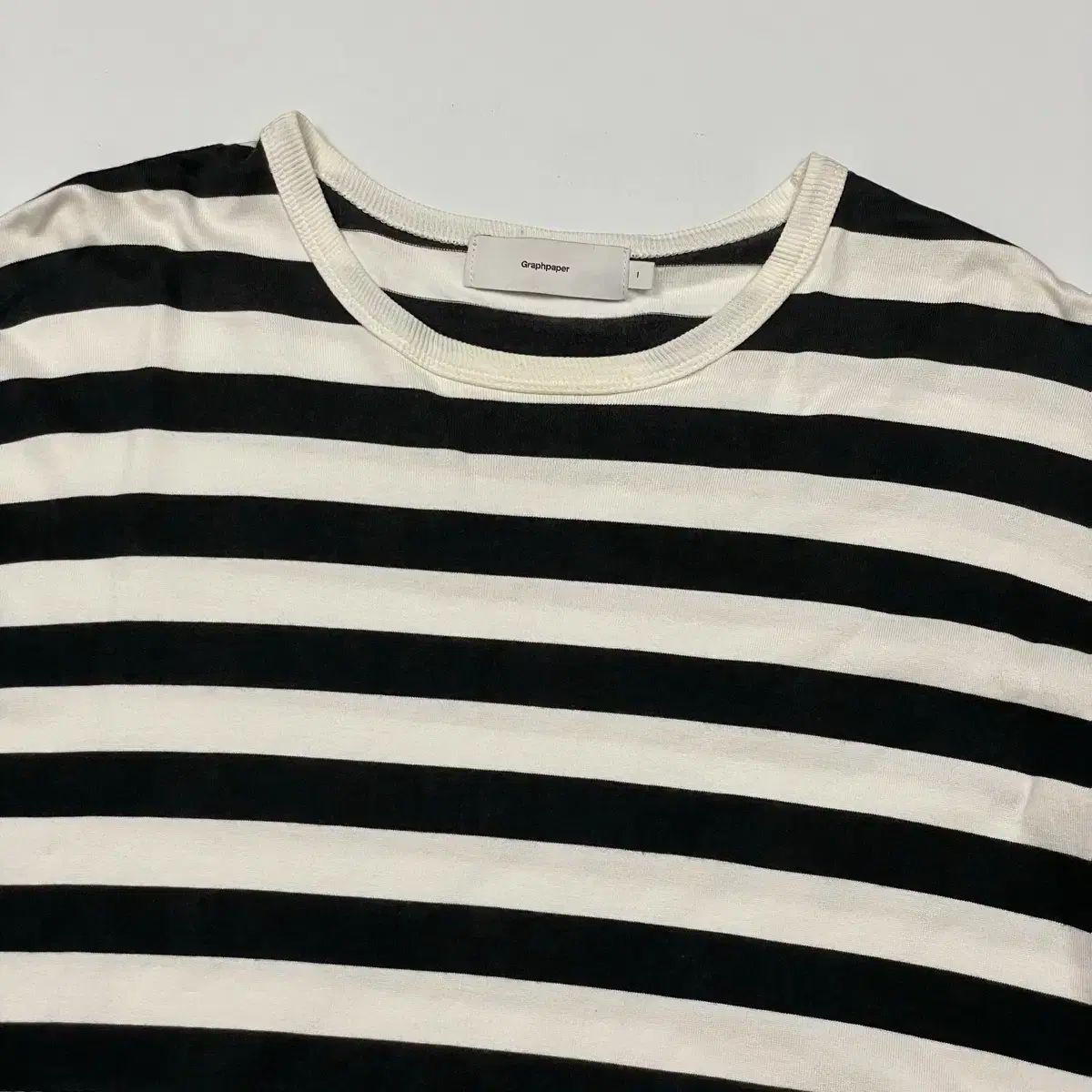 105) Graphpaper(グラフペーパー) ボーダー ロングスリーブ