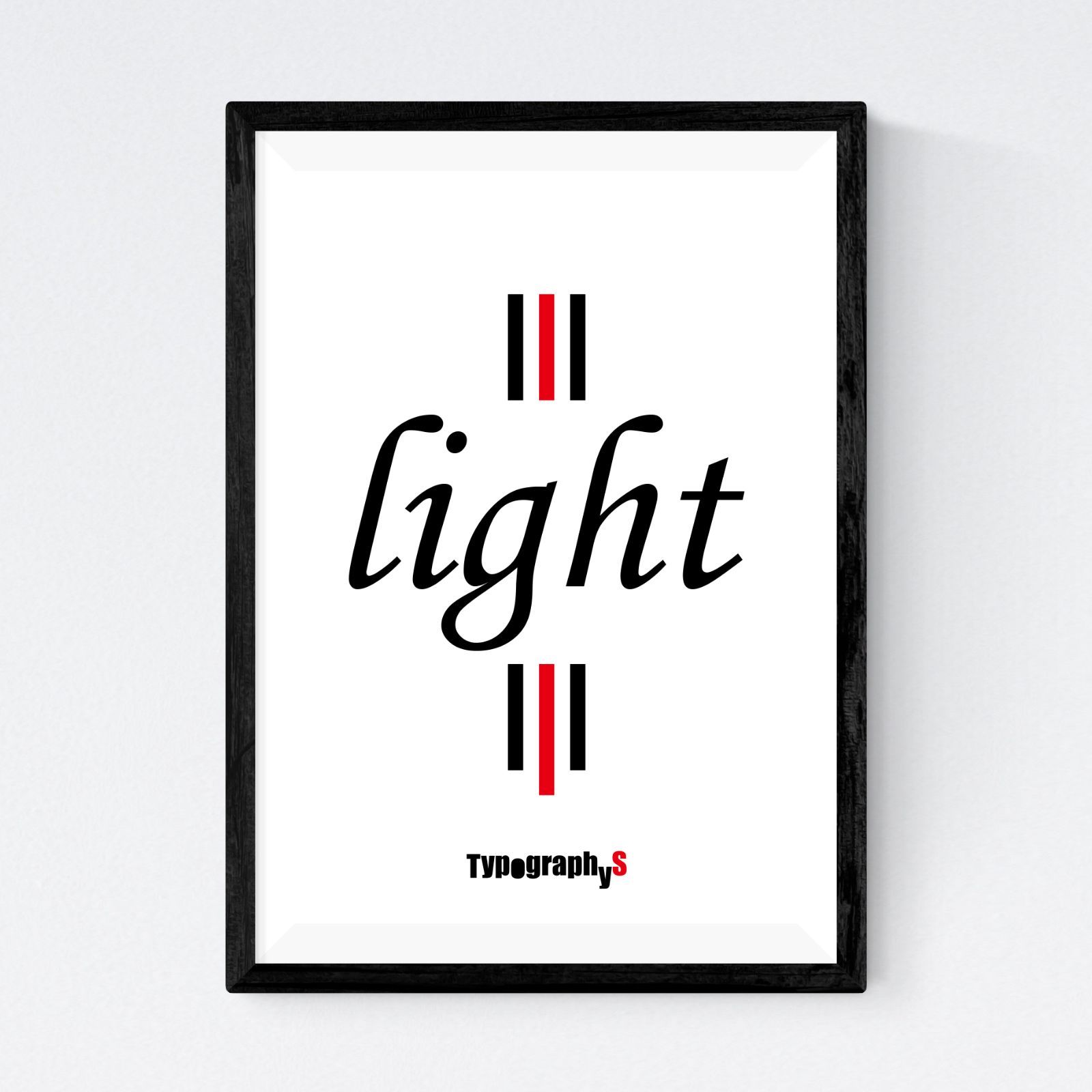 インテリア小物 【A4サイズ】TYPOGRAPHYS アートポスター（Light）