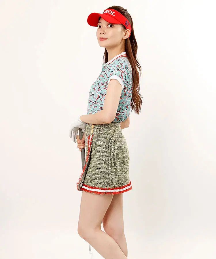 S MARK - LONA マークアンドロナ ラップスカート フリル LINE スカート W-スカート-235